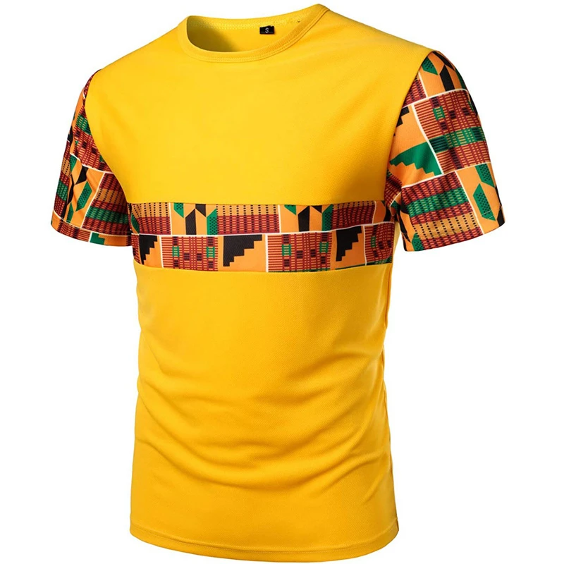 african couple outfits Summer Men T-Shirts Dashiki Print Traditional African Fashion Male Short Sleeve Tops Tribe Ethnic Style Bazin Riche Casual Wear africa dress