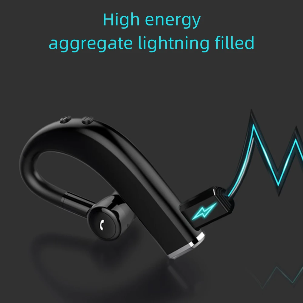 FDBRO быстрое зарядное устройство монофонический беспроводной наушник 5,0 Bluetooth гарнитура HD микрофон шумоподавление наушники для бизнеса/вождения/офиса