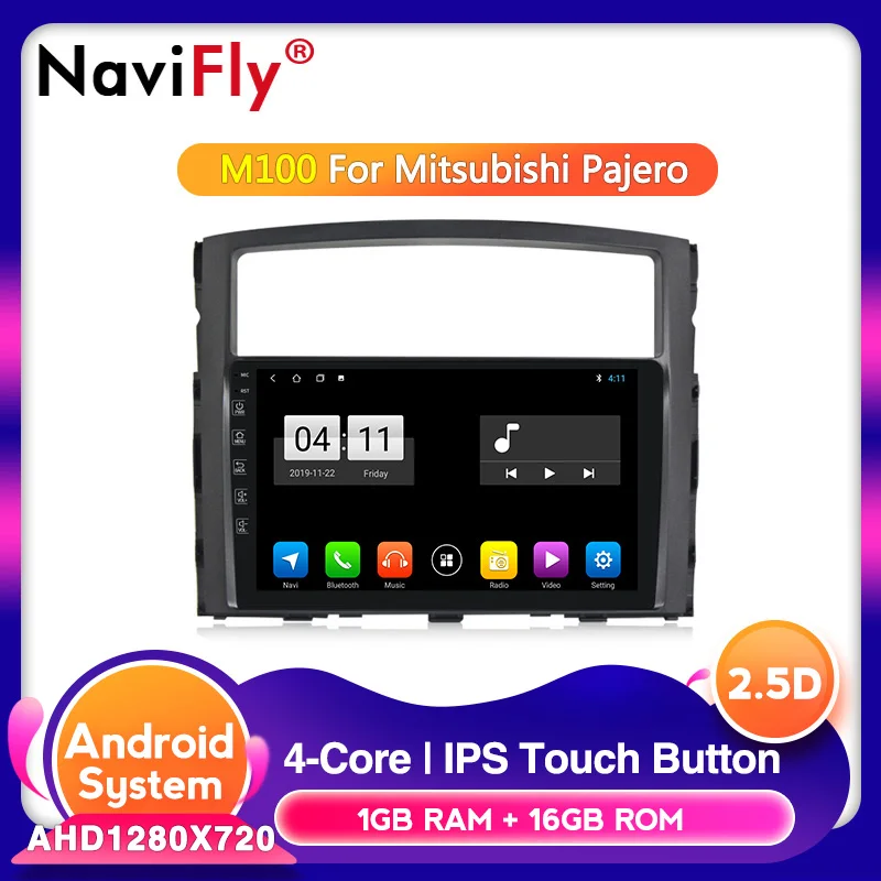 M100 4G wifi Восьмиядерный Android 10,0 автомобильный мультимедийный плеер для Mitsubishi Pajero 2006- 9 дюймов навигационный плеер 2din DVD Поддержка BT canbus - Цвет: M100