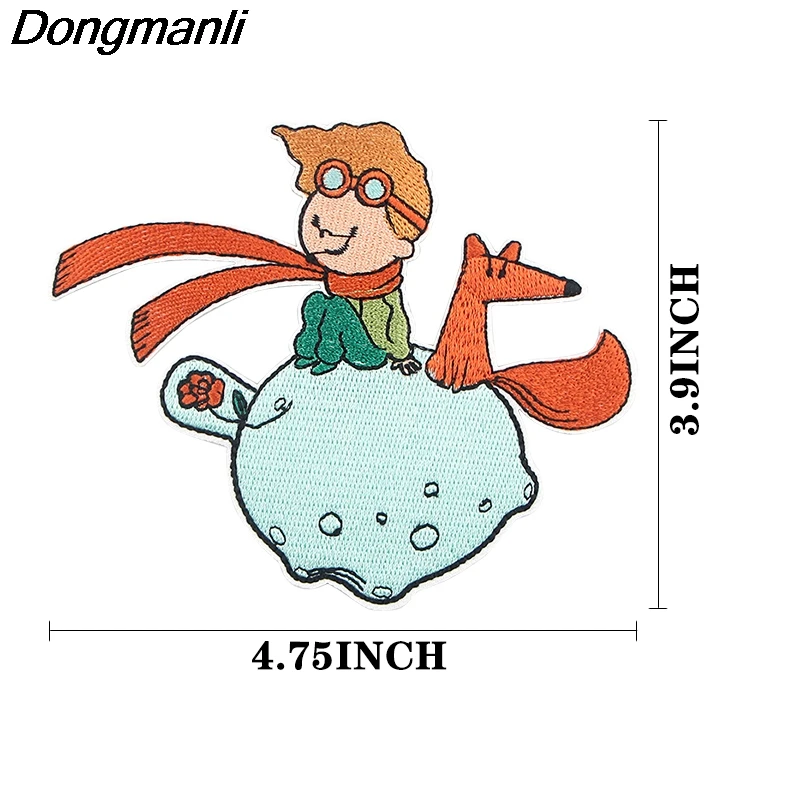 P3972 Dongmanli Маленький принц вышитый аниме пришить Железный На Аппликация значок для одежды футболка рюкзак