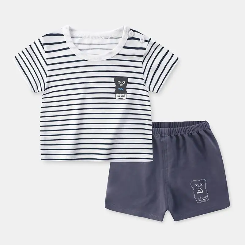 Clothing Sets best of sale Lovely Aniamal Clothing Children Newborn Outfit Kids Clothing Girl Boy Tops Shortsleeve Tee Shirts Clothing Set For 2021 Summer athletic clothing sets	 Clothing Sets