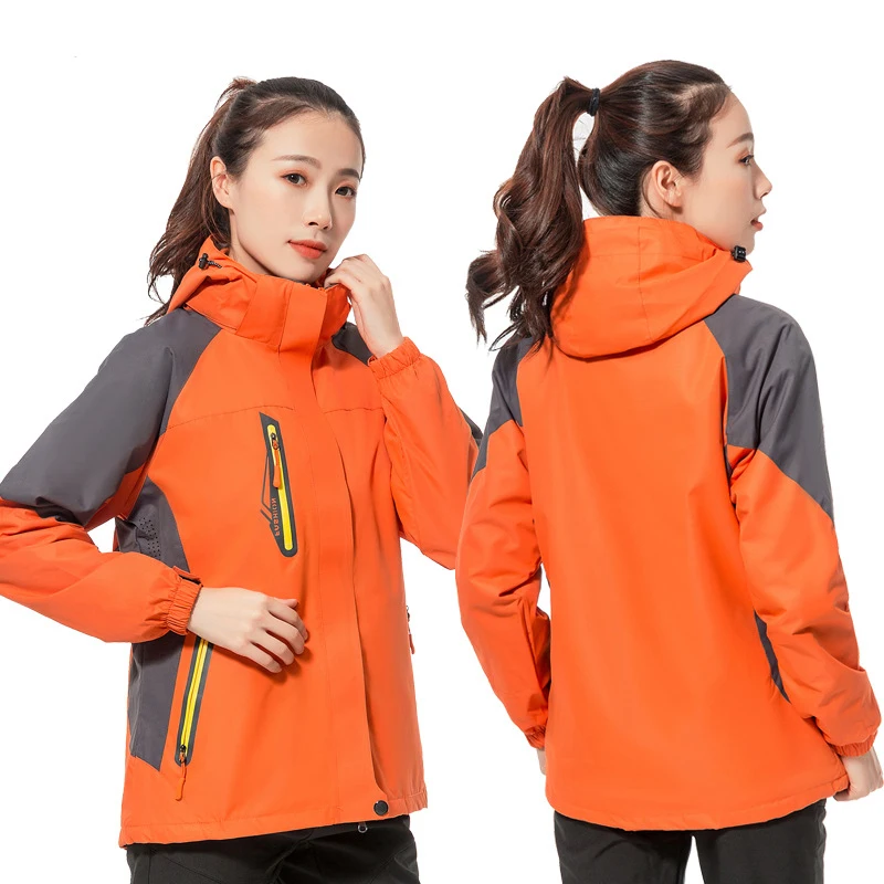 

Hiking Waterproof Jacket Outdoor Women Windproof Camping Mountaineering Warm Winter Coat 3In1 Fleece Softshell Hunting Ski Suit