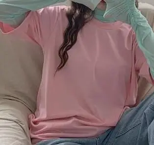 short sleeve t pink 5 цветов летняя Корейская ins Стильная однотонная футболка с короткими рукавами женские Топы повседневные футболки femme(R4481 - Цвет: short sleeve t pink