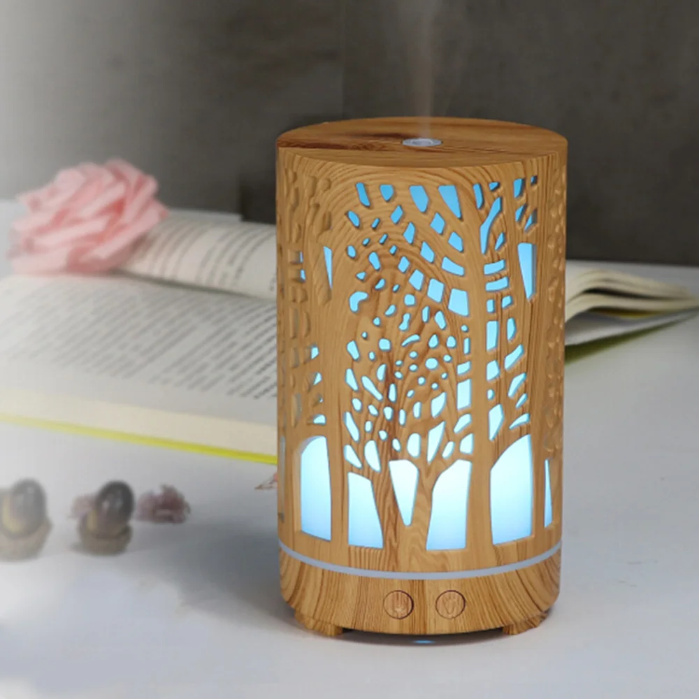 Wood Design Aromatherapy cool mist maker for home Essential Oil Aroma Diffuser Ultrasonic Air Mist Humidifier USB Aroma Diffuser