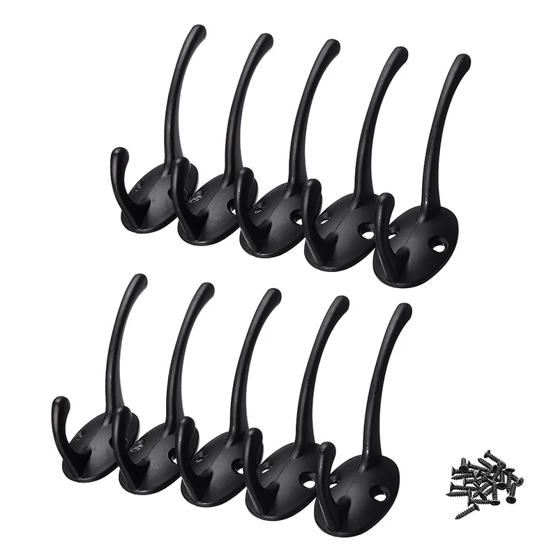 10 шт. настенные двери цинковый сплав антикварные крючки для ключей одежда пальто