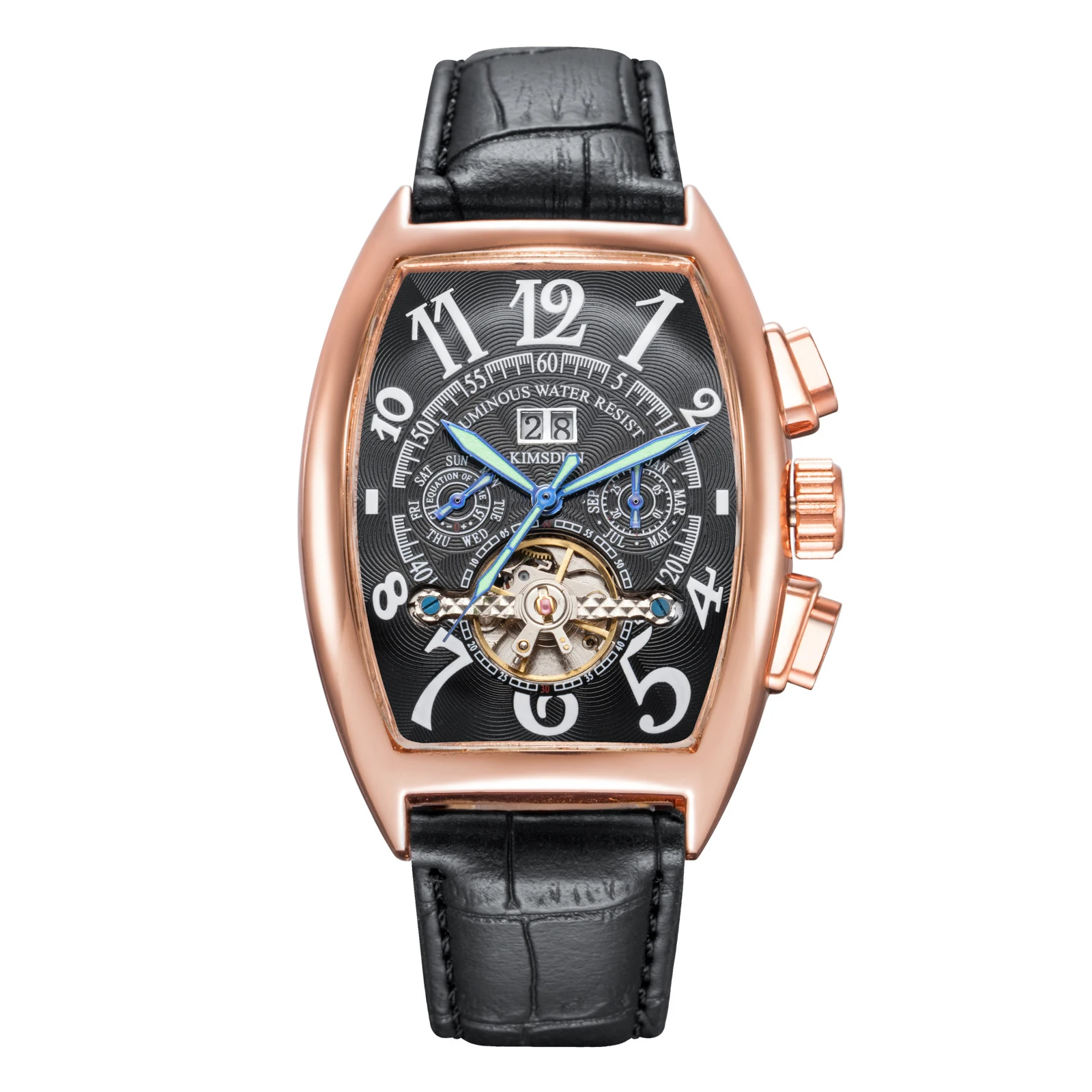 

Switzerland watches men luxury brand casablanca tourbillon automatic mechanical watch luminous business men's watch barrel