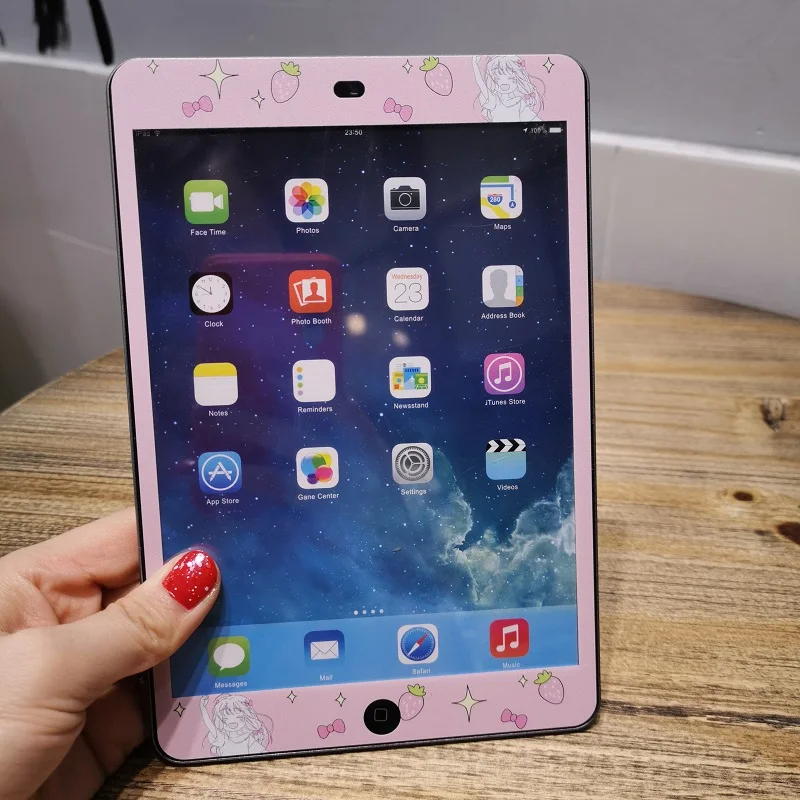 For IPad 5678 Для Apple, IPad,, 9,7, Ipad 234, мультяшная детская пленка из закаленного стекла, защита экрана планшета для Ipad 5, 6, Air, 1, 2, чехол+ ручка - Цвет: For IPad 5678