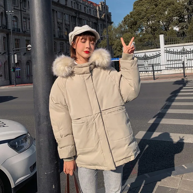 

Down Jacket Cotton-padded Clothes Women's 2019 New Style Workwear Cotton Coat Thick South Korea Dongdaemun Cotton-padded Clothes