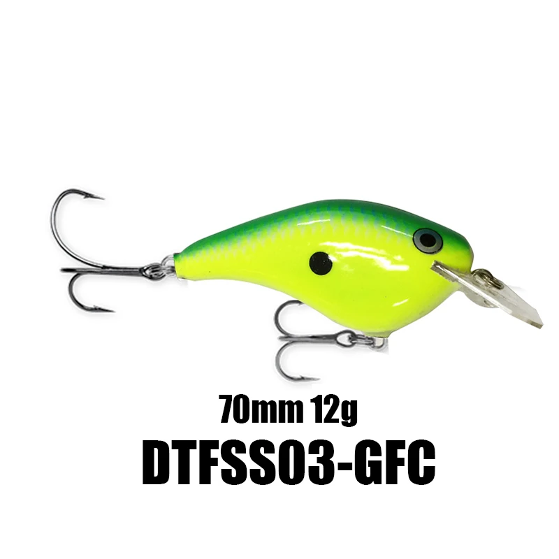 Rapala DTFSS03 07 20 жесткая Рыболовная Приманка 7 см 12 г/25 г высококачественная искусственная приманка VMC Крючки подходящие для литья троллинг - Цвет: DTFSS03-GFC