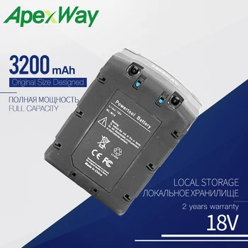 

Apexway 3200 mAh 18V Li-ion Tool Battery for Milwaukee M18 48-11-1815 48-11-1850 Cordless Repalcement 2646-22CT 2643-21CT 2704-2