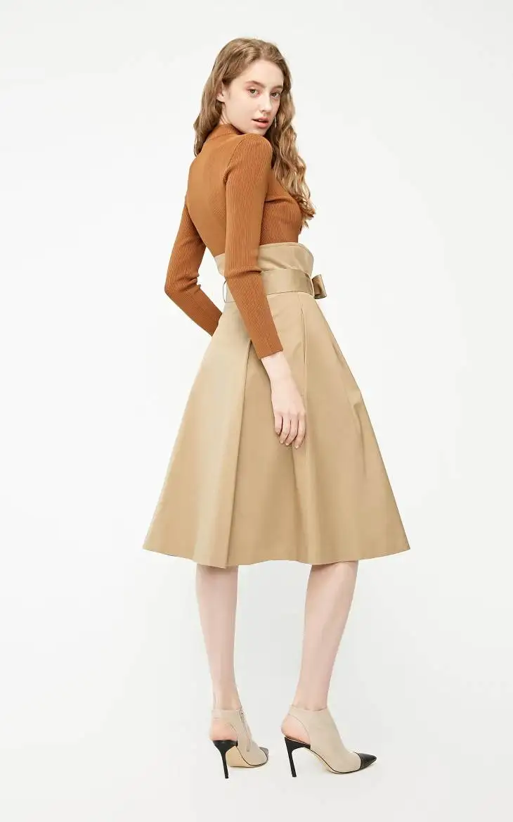 Vero Moda женский уличный стиль двубортная юбка с высокой посадкой | 319116554