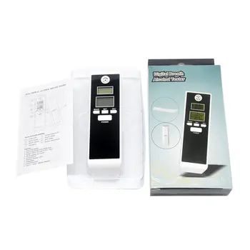 

Dual Display Screens Digital Breath Alcohol Tester Auto Off Time And Temperature Display With Audible Alert Mouth Piece