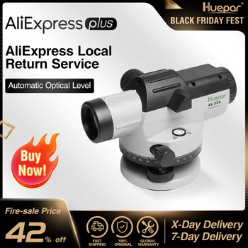 Cheap AL-32X Optical Laser Level Accurate Levelling Tool Optical Level Instrument Self-levelling Height/Distance/Angle Measuring Tool