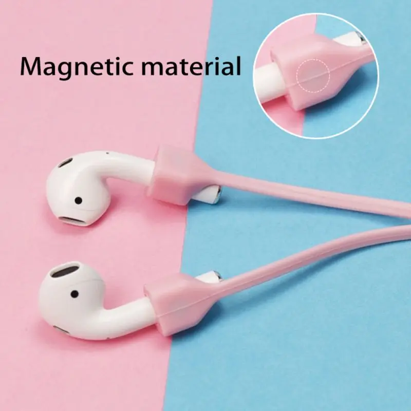 Магнитный ремешок для наушников для Apple аксессуары для Airpods анти-потеря наушников Магнитный шнур силиконовый шнур-кабель для Airpods