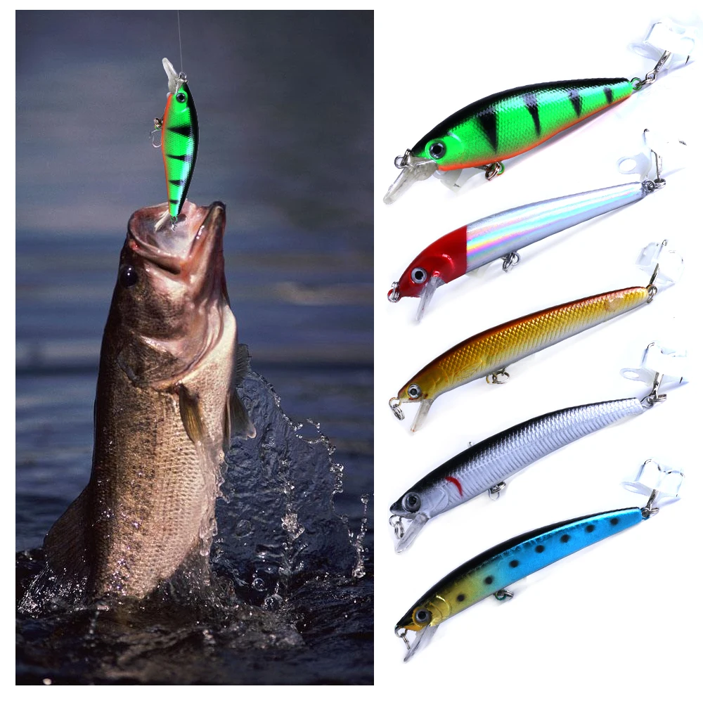 5 шт, смешанные цвета, Размеры искусственная жесткая приманка Swimbait рыболовные приманки комплект Карп рыболовные приманки, рыбалка