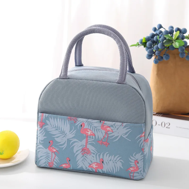 PACGOTH, модная переносная сумка для обеда с изображением фламинго и животных, термоизолированная сумка-холодильник, вместительная школьная сумка для пикника, 1 шт - Цвет: 1