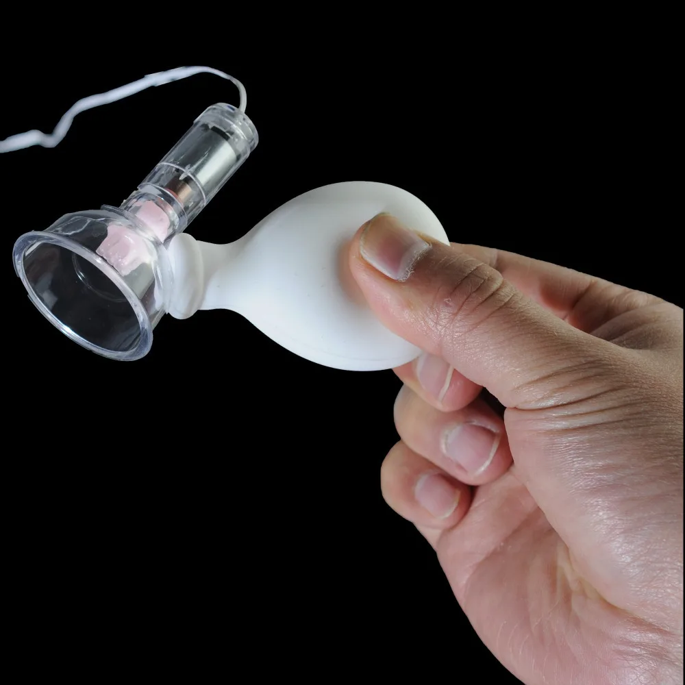 Vibrating Nipple Suckers Breast Massage Device Vibrator Sex Toys  
