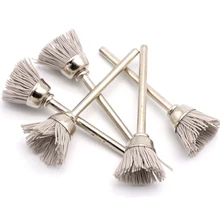 5 шт. 3 мм хвостовик форма чаши Dupont полировка шлифовальная щетка для резьбы по дереву Anaglyph Deburring Groove Шлифовальная головка