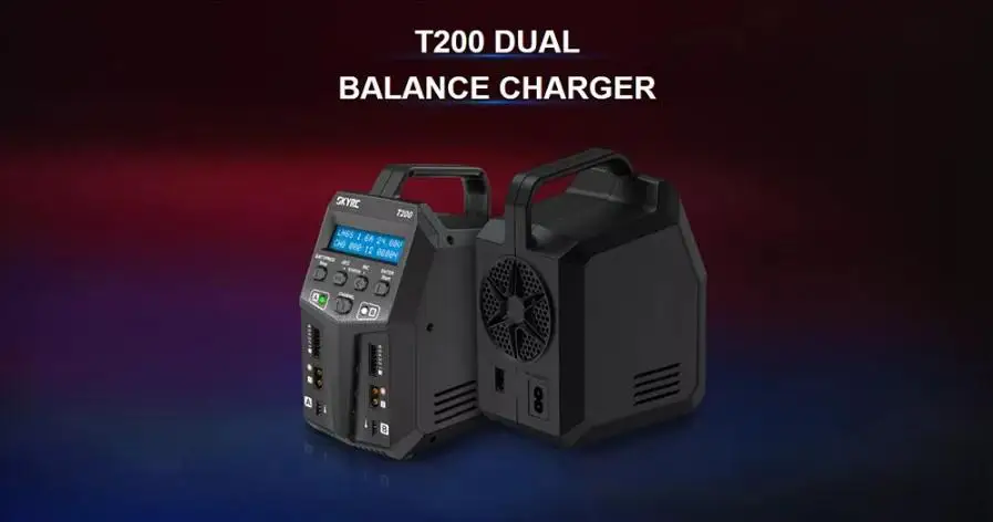 LeadingStar T200 2X100 Вт 12A AC/DC двойное зарядное устройство для 1-6S Lipo/LiHV/LiFe/LiIon батарея