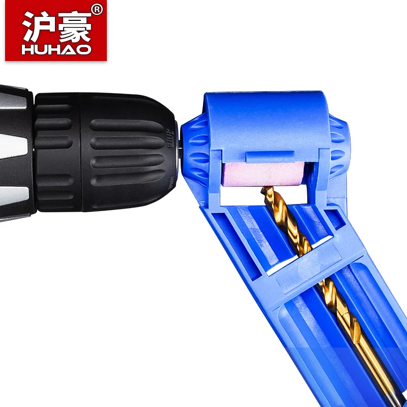 HUHAO Twist Drill Grinder Portable Dia. 2-12.5mm Drill Sharper Hand Tool Grinding Wheel Drill Bit Polishing Tool