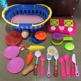 Children Play House Kitchen Toy Set Cut Fruit Toy Emulational Fruit& Vegetable Toy Hot Selling