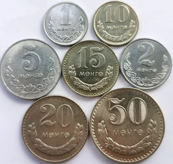 

rare Mongolia 7pieces/ Set coin Original Coin Coins 1981year