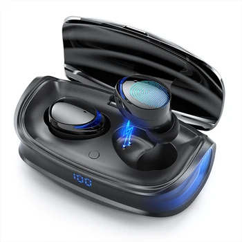 

TWS Wireless Headset Bluetooth 5.0 Earphone Type-c Charging Case HD Stereo Sports Waterproof Earbuds Headsets With Microphone