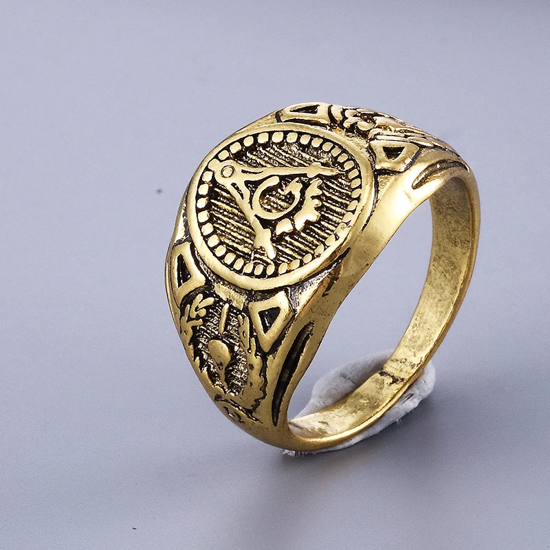 Vintage Charm Masonic Rings For Men Women, finger ring