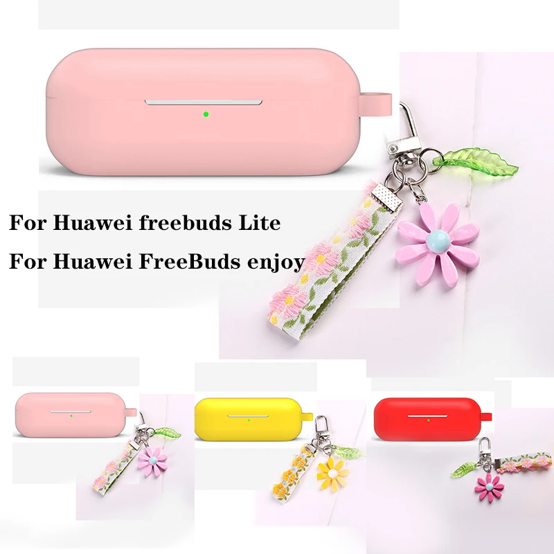 Силиконовый чехол для Huawei freebuds Lite наушников с кружевным цветком гарнитура FreeBuds