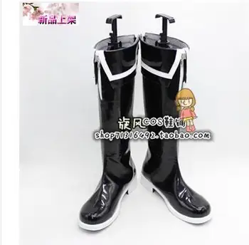 

Vocaloid Miku Black Rock Shooter Black Boots Cosplay Party Shoes Custom-made