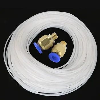 

5 Meters PTFE PTFE Bowden Tube With 2PCS PC4-M6 Fitting for 1.75mm Filament Creality 3D Printer Bowden Hotend