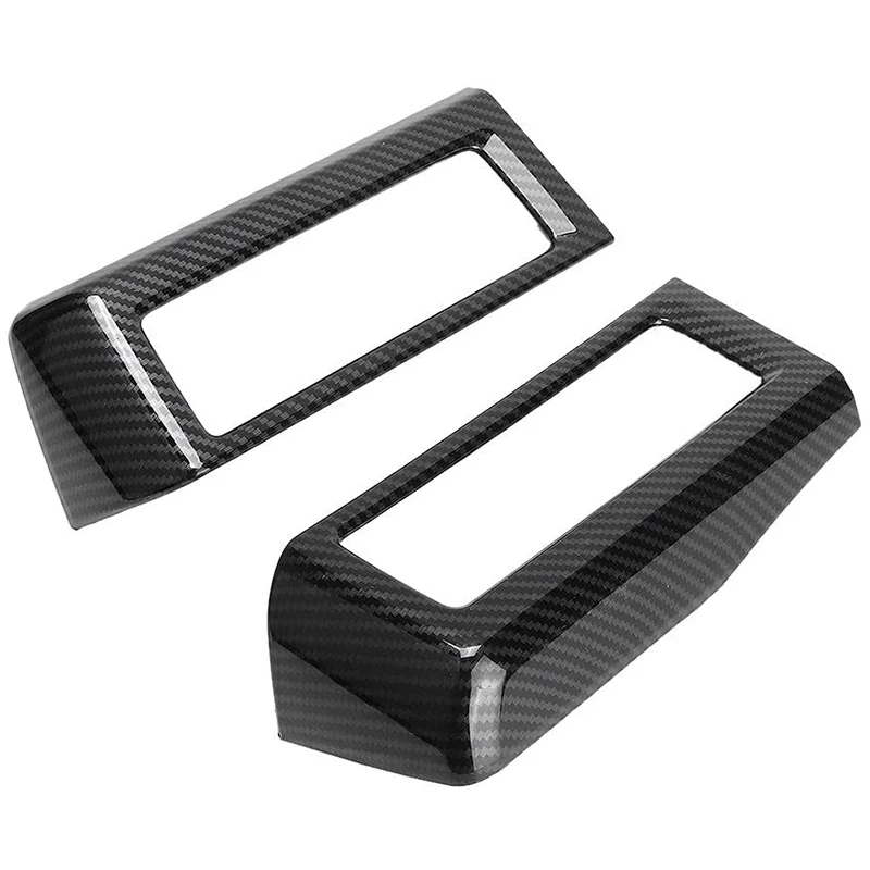 

Car Carbon Fiber Air Vent Outlet Cover Dashboard Trim Bezel for Toyota HiAce 2019 2020