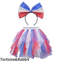 Радужная юбка-пачка для девочек; юбка из тюля с оборками; детская юбка принцессы с единорогом на день рождения, свадьбу, вечеринку; юбка для девочек