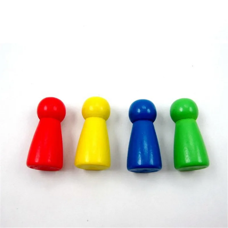 50Pcs/Set Big size 31*15mm Game Pieces Wood Pawn/Chess For Board Games Accessories