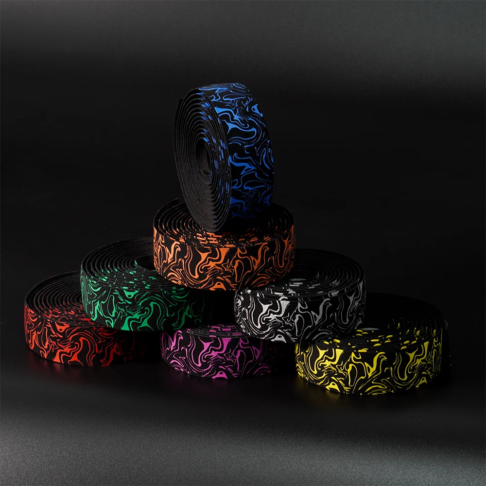 Chooee 자전거 핸들 바 테이프 충격 흡수 장치 2350mm 사이클링 도로 자전거 핸들 바 테이프 랩 HT990