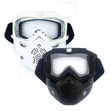 2 pacote destacável máscaras faciais, máscara tática com óculos de proteção compatível para nerf rival, apollo, zeus, khaos navio da gota