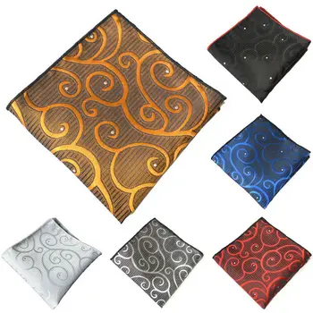 

6 PCS Men Handkerchief Stylish Printed Pocket Square Business Wedding Hanky YXTIE0332A