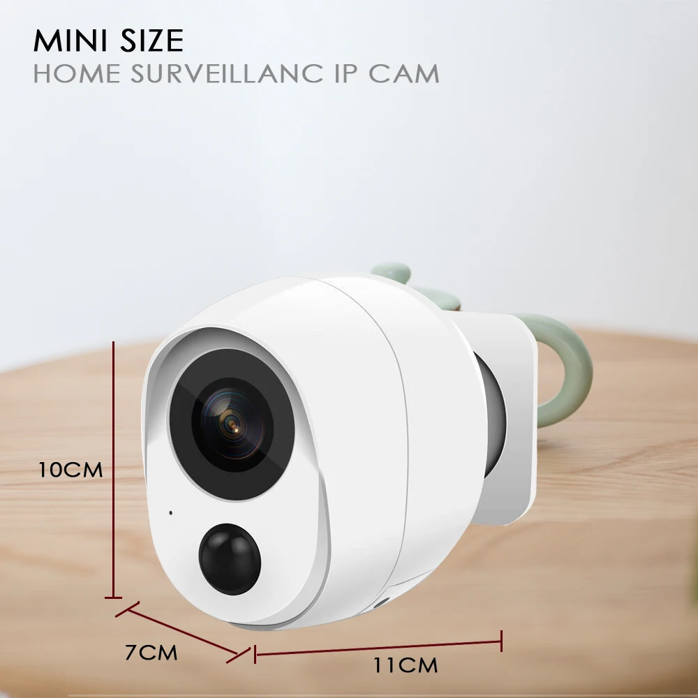 Full HD 2MP Wireless Wifi Battery CCTV Camera Waterproof Night Vision Mini Wi-fi Security Smart Surveillance Camera 4