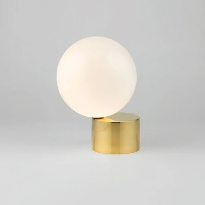 Table Lamp Скандинавский стеклянный шар подсветка стен в коридоре, прикроватная лампа для спальни, настенные бра, световая арматура, золотой Современный внутренний проходной свет, стеклянный абажур - Цвет абажура: Table Lamp