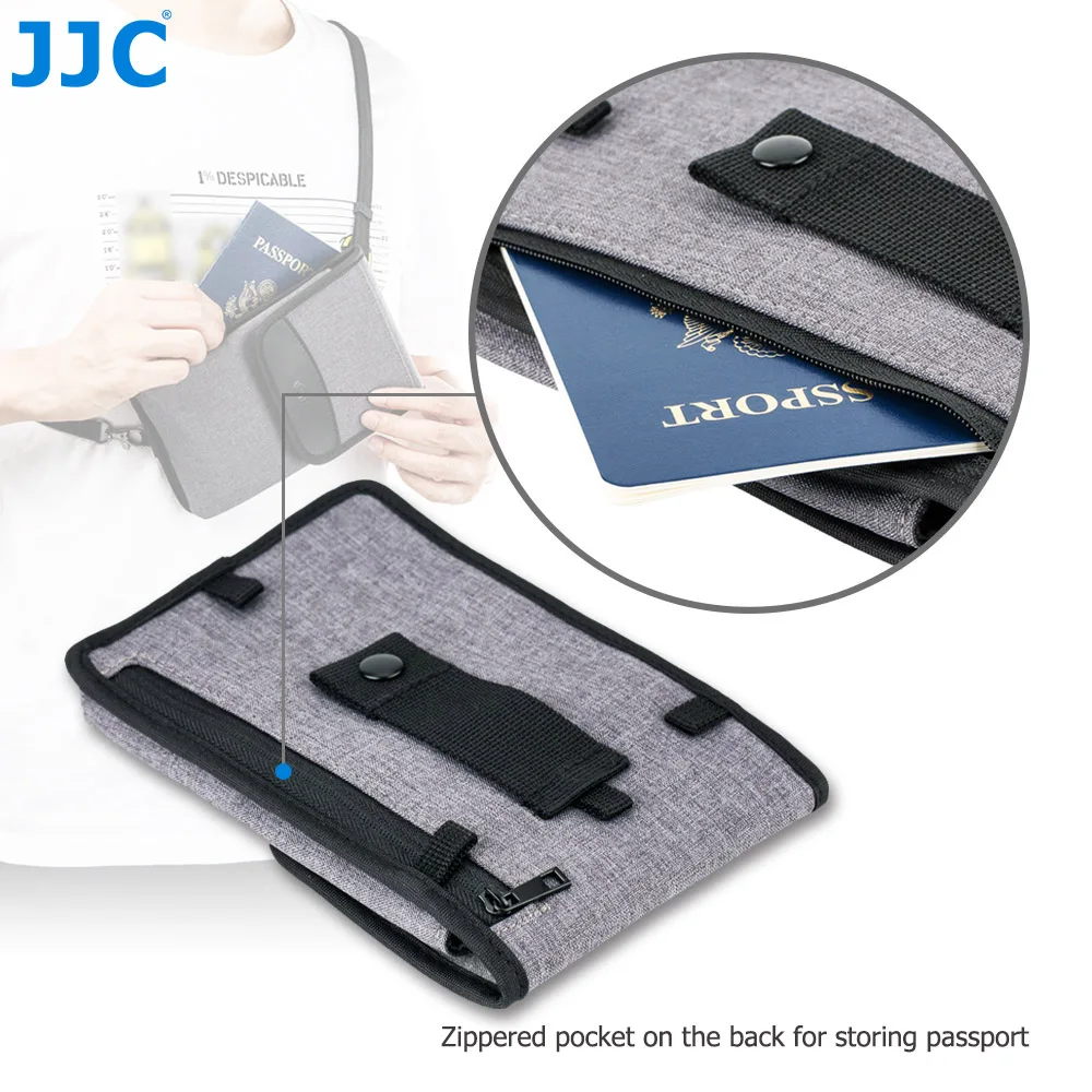 Bolsa de Viagem de Poliéster Bolsa para Celular Cartão de Crédito Cartão de id com Cinto de Ombro Kiwi Durável Passaporte ou - Image 3