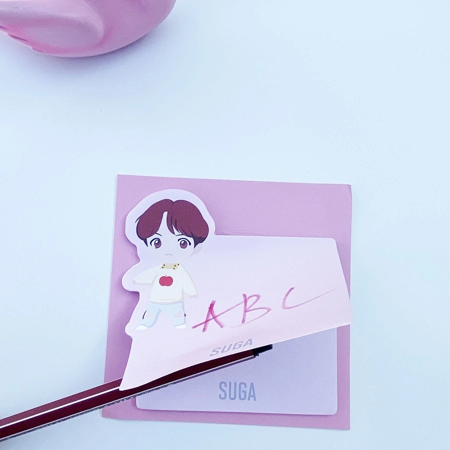 Bangtan мальчики Примечание бумага post-it заметки руки счета стикеры фанаты подарок Note-pad метки