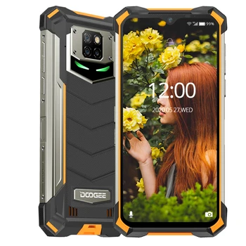 Перейти на Алиэкспресс и купить Телефон DOOGEE S88 Pro IP68/IP69K, прочный, 10000 мАч, большой аккумулятор, быстрая смена, Helio P70 восемь ядер, 6 ГБ ОЗУ 128 Гб ПЗУ, ОС Android 10