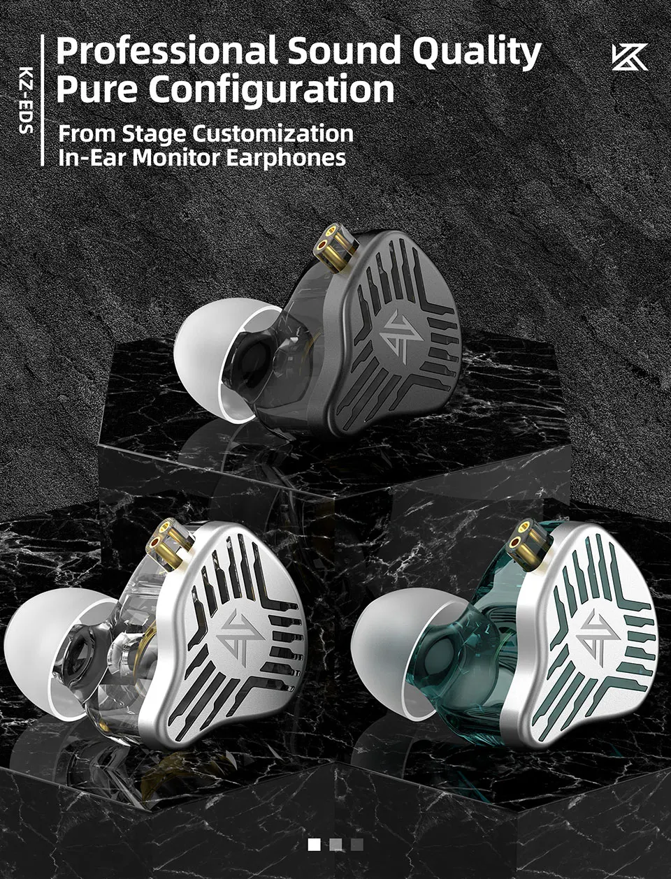 KZ EDS In-Ear Monitor Earphones description image