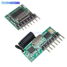 Transmetteur de codage de tension large sans fil 433 mhz + récepteur de décodage, Module de sortie à 4 canaux pour télécommandes 433 Mhz
