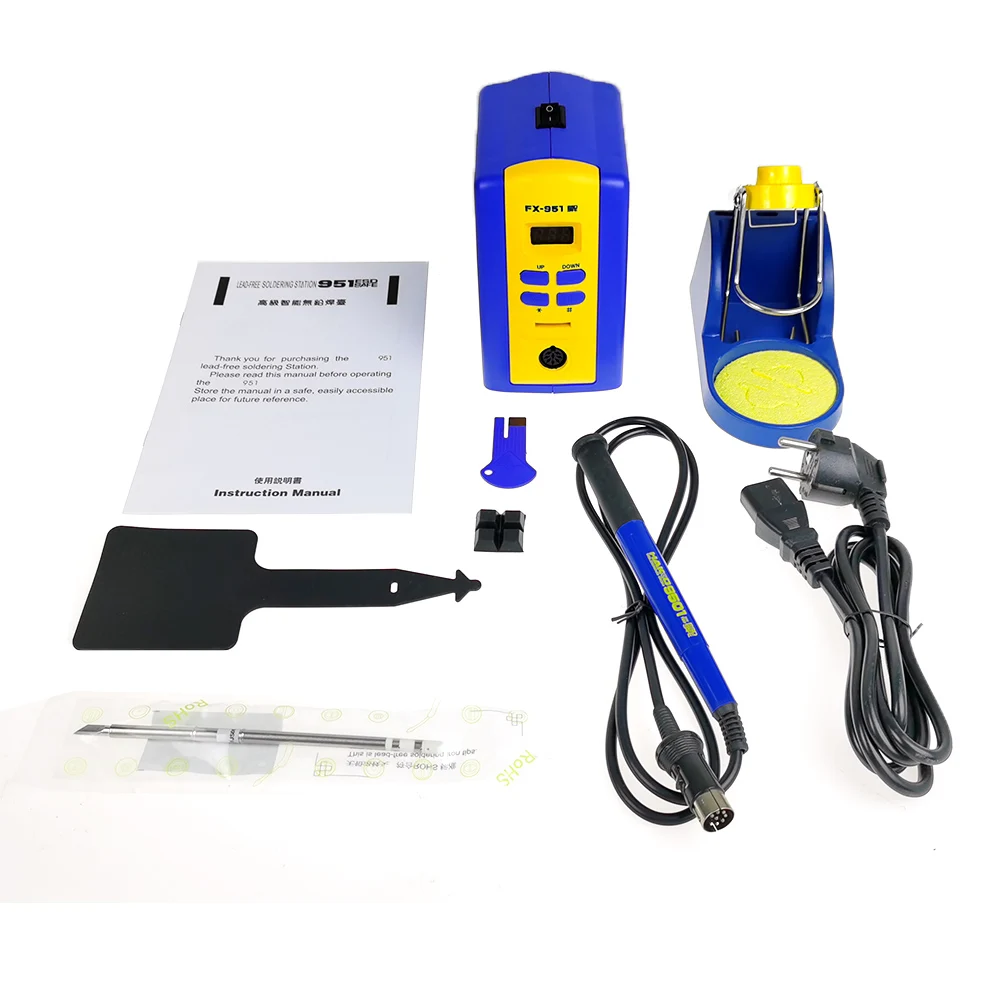 Digital Soldering Station Anti-static Integrated Welding Tip FX-951 Solder Pen Electric Soldering Iron Fx951