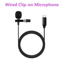 Micro micro USB Type C micro filaire revers Lavalier micros clipsables type-c pour enregistrement de téléphone intelligent YouTube TikTok chant