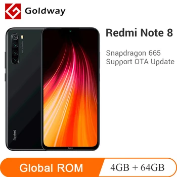 

Global ROM Xiaomi Redmi Note 8 4GB RAM 64GB ROM Mobile Phone Snapdragon 665 Octa Core 48MP Quad Camera 6.3" Screen 4000mAh