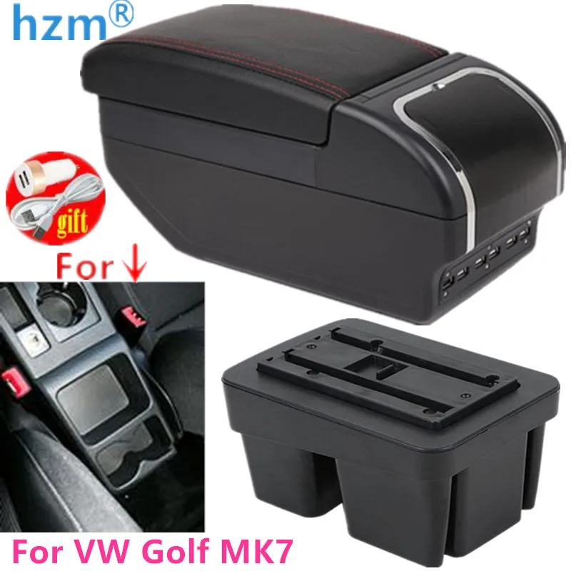 Aufbewahrungsbox Organizer Mittelkonsole Armlehne Für Golf 7 MK7 7.5 GTI  GTE 2014-2018