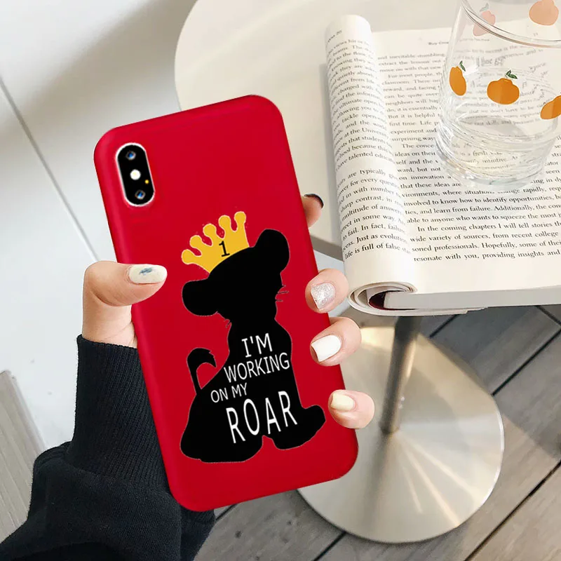 Милый Король Лев Simba Nala силиконовый чехол для телефона чехол для IPhone X 7 8 6s Plus XS MAX XR 11 Pro Max чехол - Цвет: -13