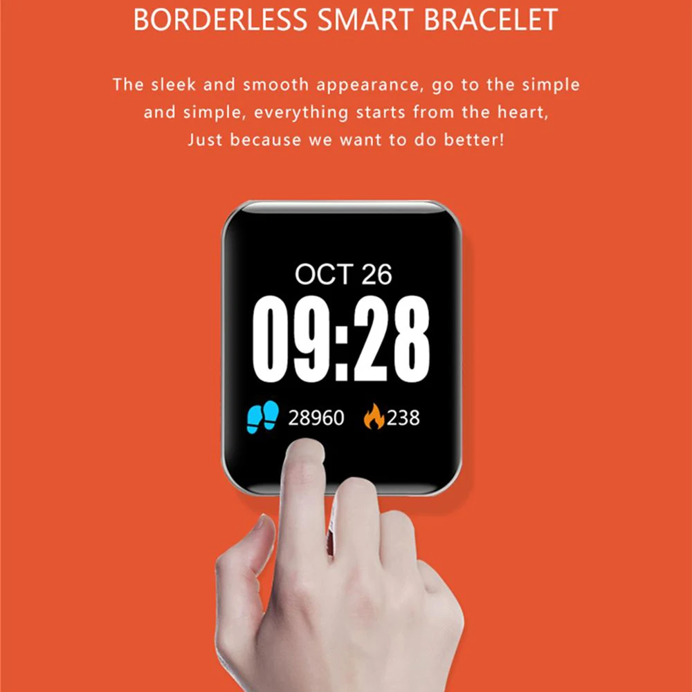 Smart Watch BINSSAW J10 Men Women Sports Watches Fitness Bracelet Hear Rate Monitor Blood Pressure Smartwatch Relogio IP67+BOX